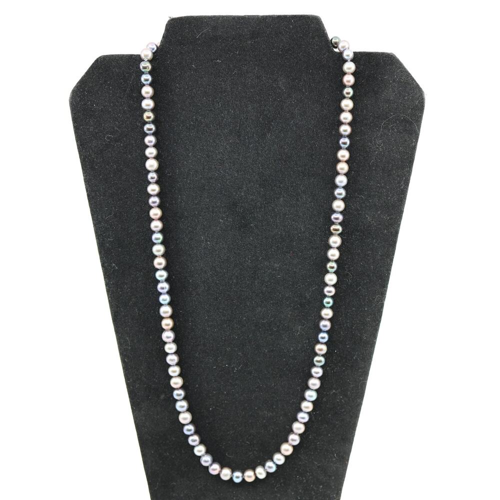 C0 New 100% Authentic MASHKA 925 Sterling Silver Freshwater Pearl Necklace $475